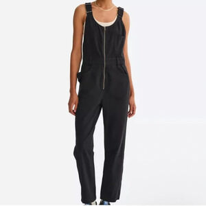 Mate the Label Organic Cotton Canvas Overalls Jet Black XS NWOT Utility Outdoor